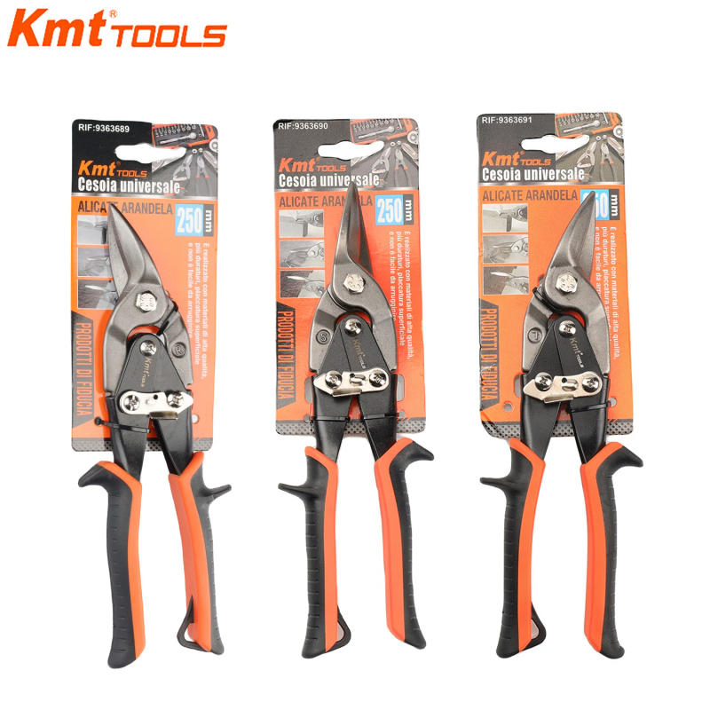 Description Picture 2 of itemKMT  10inch Tin Snips Set,Metal  Cutting Shears Snips, Made of Chrome Vanadium Steel ,Cutting Steel, Iron Plate