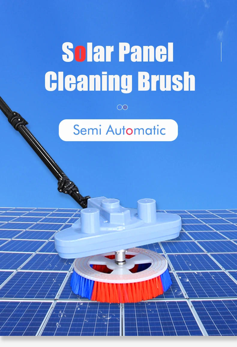 Description Picture 2 of itemAutomatic 3.5m 5.5m 7.5m Cleaning Electric Telescopic Solar Panel Machine Robot Equipment Rotary Brush