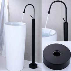 Brass Bathtub Faucets Swive Spout Tub Mixer Tap Handshower Mixer Garden Floor Standing Bathroom Tub And Shower