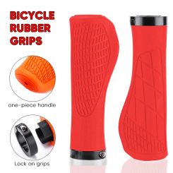 MTB Bike Grips MTB Bicycle Cuffs Lock on Rubber Anti Slip Handlebar Covers Handles for Bicycle Mtb Gauntlet Bike Accessories