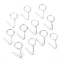 20pcs 35mm Metal Multipurpose Hook Car Seat Cushion Fixing Hook Auto Seats Cover Fastener Silver Multi-Functional Hooks