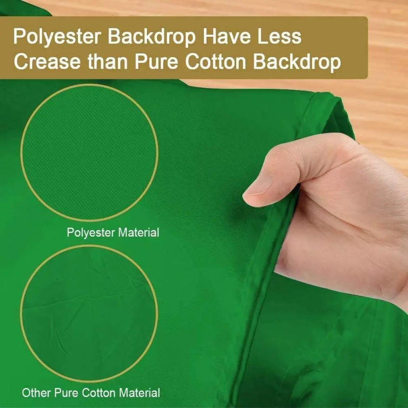 Description Picture 4 of itemPhotography Background Backdrop Cloth Smooth Green White Black Pure Cotton Chromakey Screen Photo Studio Live Streaming