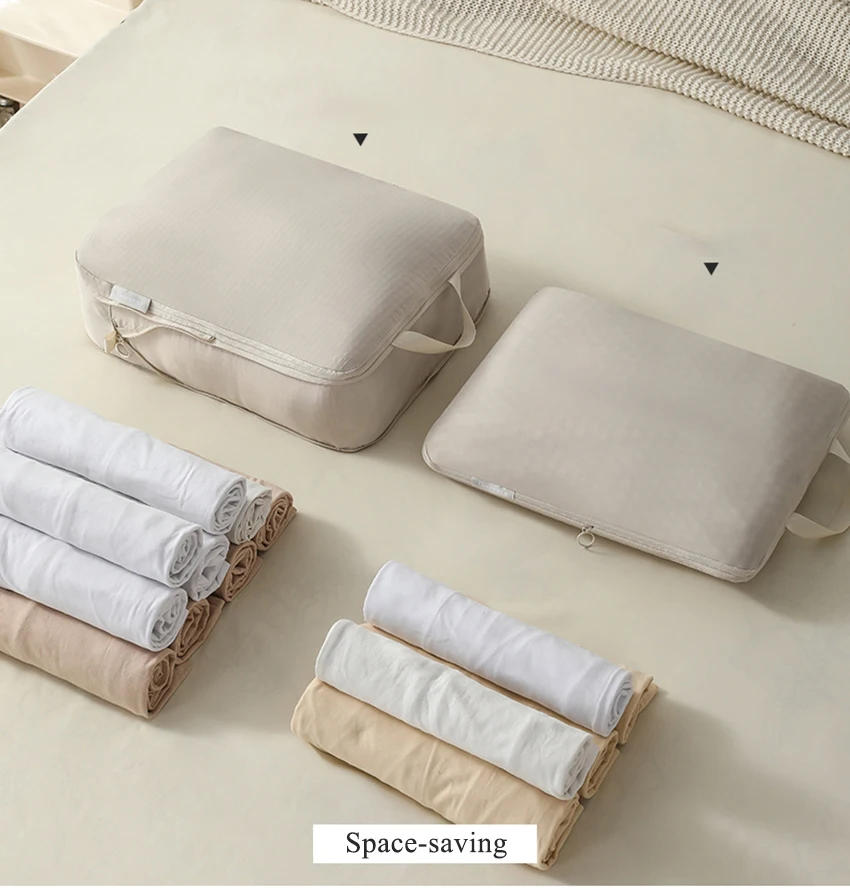 Description Picture 4 of itemNew Travel Compression Bag Luggage Suitcase Storage Bag Space-saving Clothes Towel Shoes Organizer Bag Water-proof Folding Bag