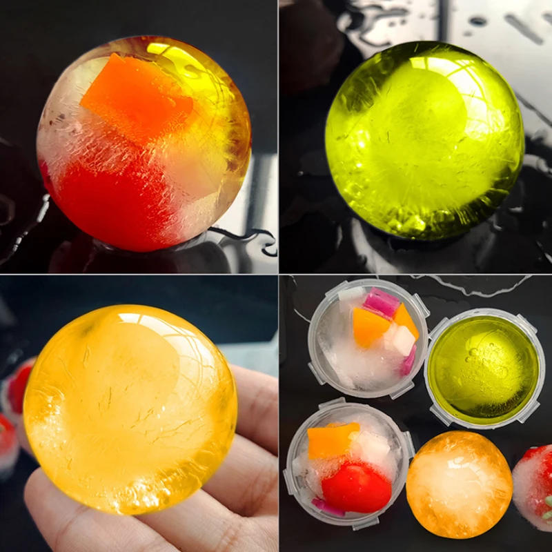 Description Picture 4 of itemNew Ice Ball Mold Ice Ball Maker DIY Ice Cream Moulds Whiskey Cocktail Sphere Round Ice Cube Mold Bar Party Kitchen Accessories