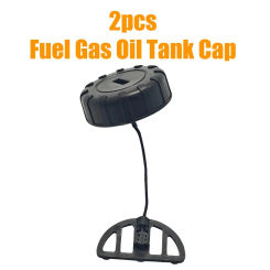 2pcs Fuel Cap Oil Cap for Gasoline Chainsaw MS170 MS180 Garden Tools Spare Parts