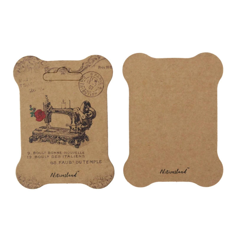 Description Picture 4 of itemPaper Bundled Spool Printed Pattern Sewing DIY Material Handmade Needle Thread Paper Card Winding Board