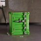 Green single door