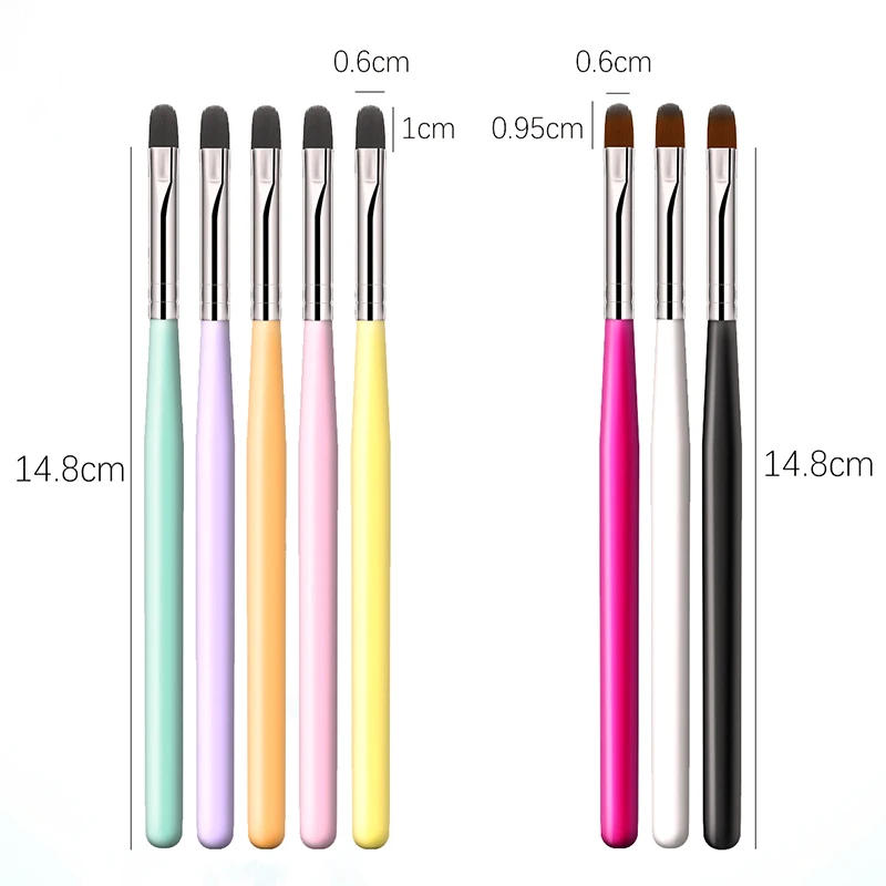 Description Picture 6 of item1-9PCS Nails Art Brush Pen 3D Tips Pattern Phototherapy Acrylic UV Gel Extension Builder Coating Painting Pen DIY Manicure Tools