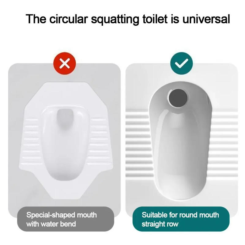 Description Picture 5 of itemPlastic Squatting Pan Anti-smell Plug Anti-Odor white Toilet Fitting Deodorize Prevent Sewage Overflow Anti-blocking Cover