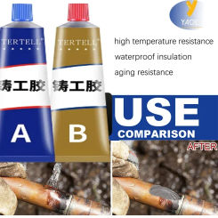 Metal Repair Adhesive Agent Casting Glue Strong Glue Heat Resistant Cold Welding Glue for Metal Casting Porosity Crack Repair
