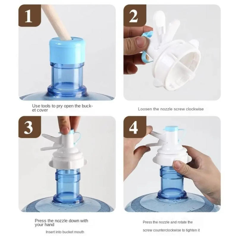 Description Picture 6 of itemBucket Accessories Dispenser Pump Simple Water Dispenser Drinking Equipment Pump Spout Water Bucket Faucet