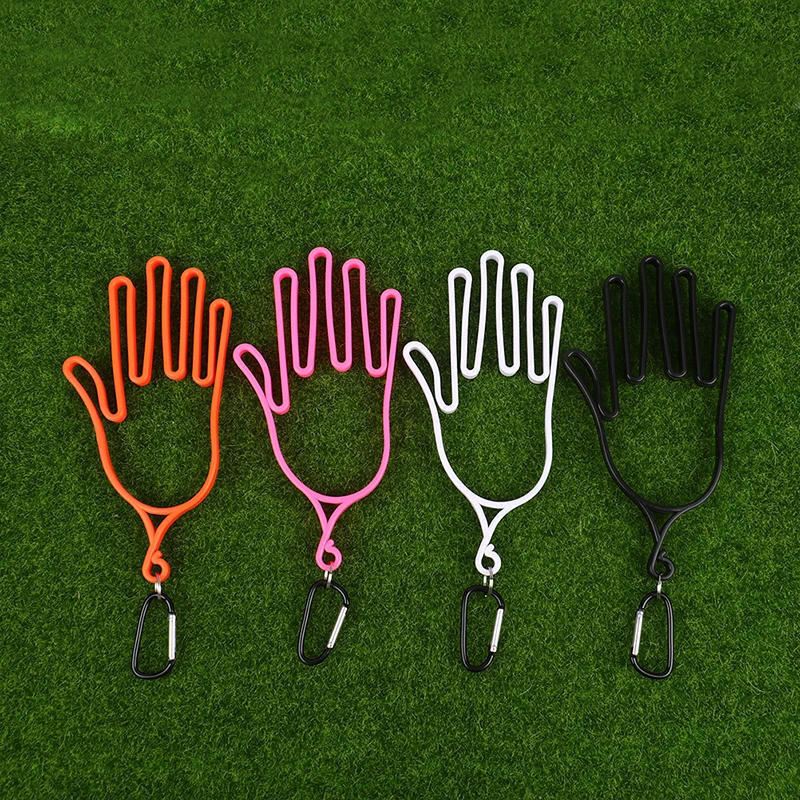 Description Picture 2 of itemwith Key Chain Golf Gloves Supports Gloves Display Stand Golf Accessories Golf Glove Holder Rack Portable Plastic Gloves Hanger