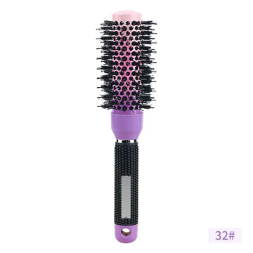 CestoMen Hair Tools Ceramic Aluminum Tube Roller Comb Elastic Comb Pig Bristle Nylon Salon Hair Styling Comb