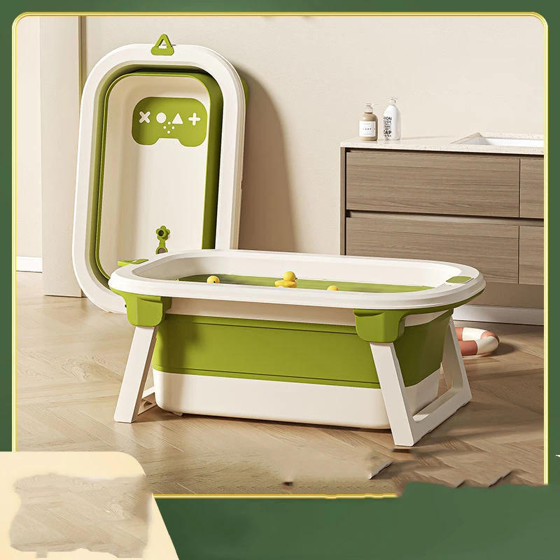 Description Picture 2 of itemTall Baby Bath Tub Baby Bath Tub Large Folding Sitting and Lying Down Baby Household Newborn Products Bath Tub