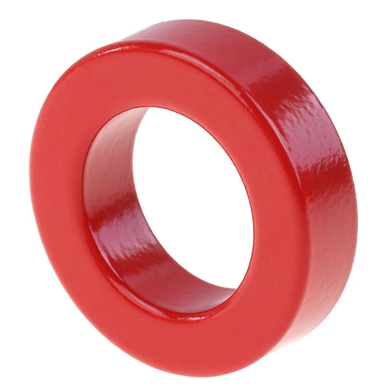 Description Picture 3 of itemT200-2 T157-2 Iron Ferrite Toroid Cores For Inductors Iron Powder Core Red Ring Low Permeability Powder Core 75μo 10μo