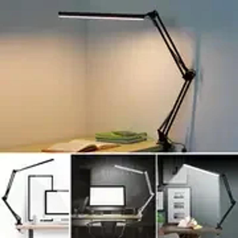 Description Picture 2 of itemLED Folding Long Arm Eye Protection Reading Light 3-color Mode USB Learning Desk Lamp Portable Desktop Long Arm Clip Light