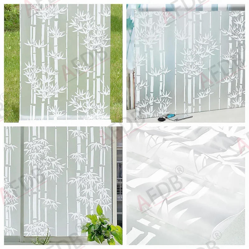 Description Picture 6 of itemWindow Film Privacy, Stained Glass Film, Frosted Opaque Glass Clings, Sun Blocking Vinyl Window Stickers for Door Home Office