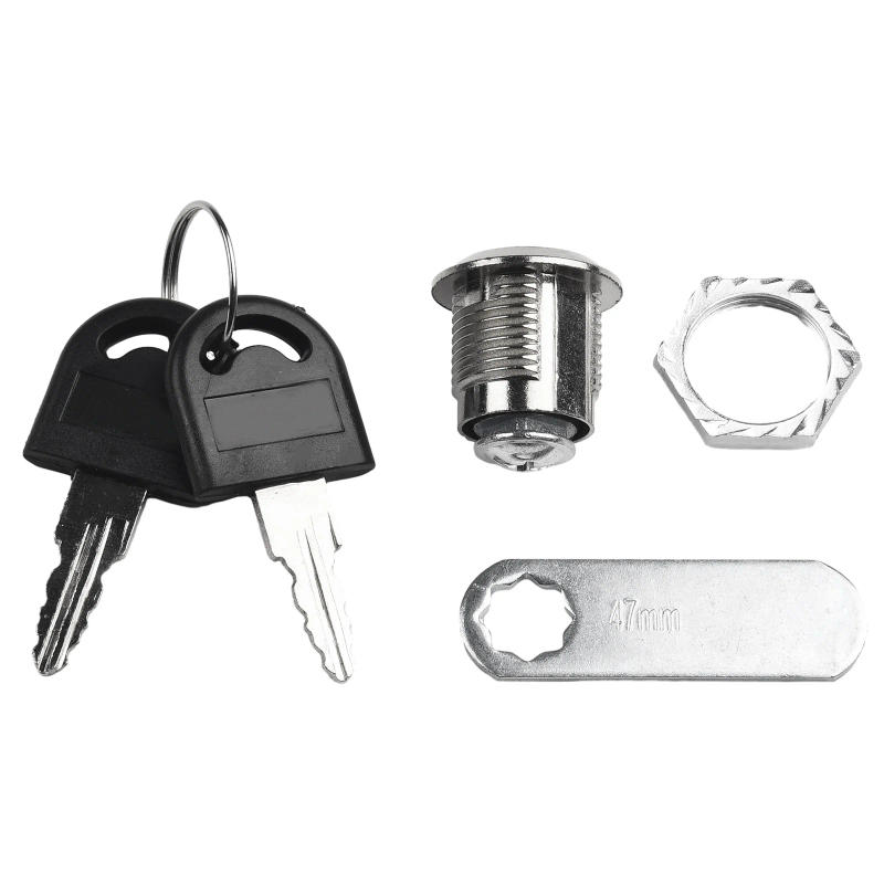 Description Picture 5 of item1 Set  Security Lock Zinc Alloy Cylinder Cabinet Locker Cam Lock With 2 Keys Mailbox Drawer Cupboard Locker Furniture Locks