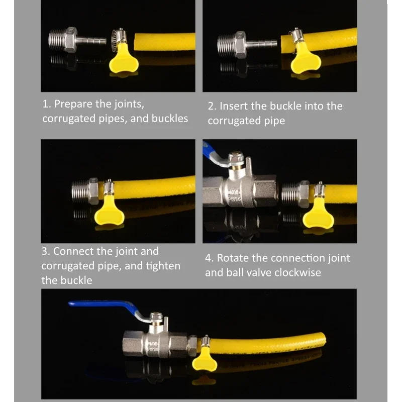 Description Picture 5 of itemBSP 1/8" 1/4" 3/8" 1/2" 3/4" Stainless Steel SS304 Female x Male Fuel Street 90 Elbow Threaded Pipe Fittings for Water Gas Oil