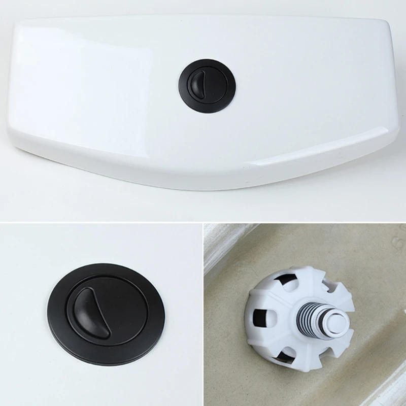 Description Picture 4 of itemY1UB 2pcs Toilet Push Button Adjustable Top Push Button Toilet Button Replacement for Most Double Flush Toilet Durable