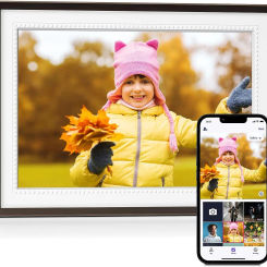 Smart WiFi Digital Photo Frame 10.1Inch 1280x800 HD IPS Touch Screen Digital Picture Frame Wall Mountable For Mother's Day Gift