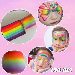 Hot Sales 50g Face Painting Rainbow Split Cake Water Based Wet Eyeliner Body Art Paint Washable (free sponge)