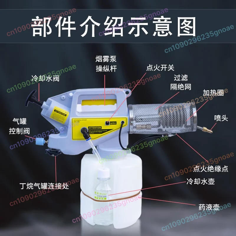 Description Picture 4 of itemElectric Fogger Machine Portable for Disinfection Mosquito Killer Cold Heat Fog Sprayer Generator