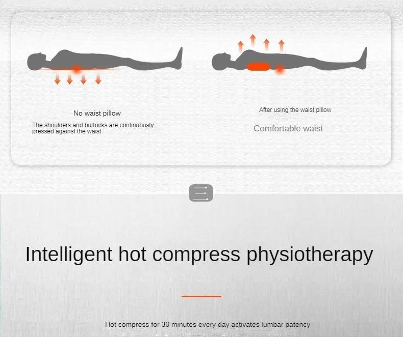 Description Picture 6 of itemSleep on the bed with a lumbar pillow, use electric massage to treat back pain, and use special heated sleeping pads to support