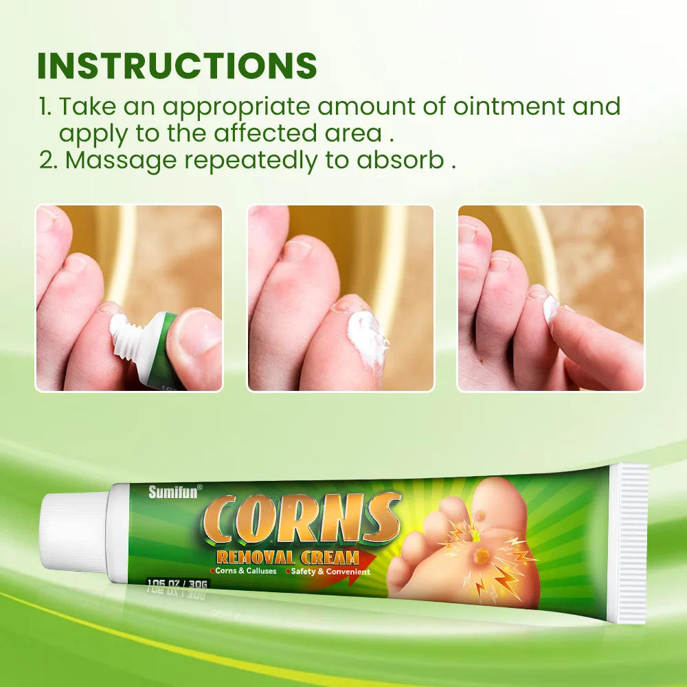Description Picture 4 of itemFoot Corn Remover Cream Chicken Eye Skin Infection Treatment Ointment Feet Dead Skin Calluses Removal Tool Health Care 내성발톱