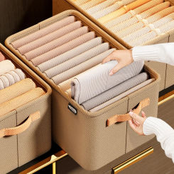 Foldable Storage Bags Bedroom Cabinet Drawer Clothes Organizer Large Capacity Jeans Pants Storage Box Wardrobe Space Saving Case