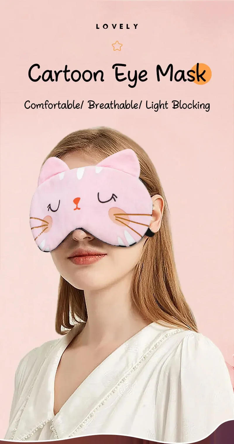 Description Picture 2 of itemEye Mask for Sleeping Eye Patch Shading Sleep Eyepatch Women Travel Relax Cover Eyeshade Health Sleeping Shield Eye Care Tools
