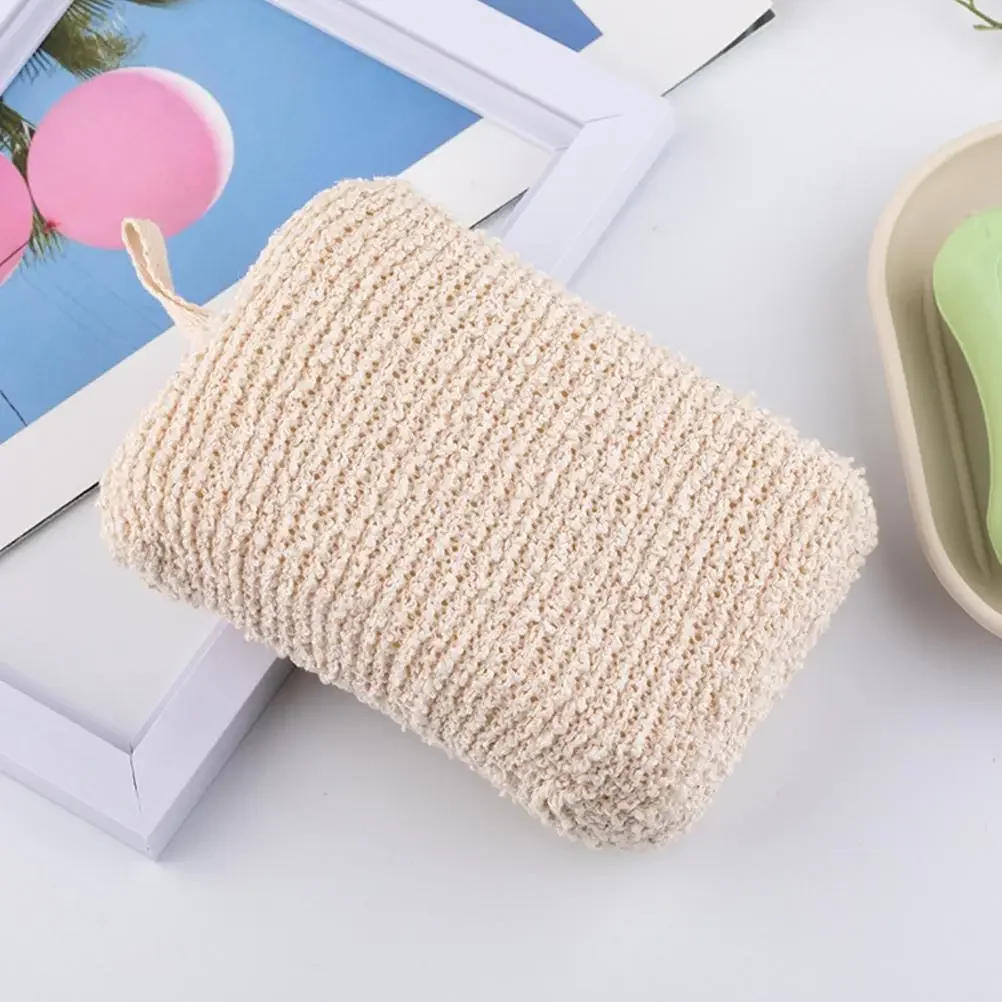 Description Picture 6 of item1Pc Bath Sponge Loofah Cleaning Body Scrubber Exfoliating SPA Shower Flax Sponges Gentle Powerful Cleansing Body Care Bath Brush
