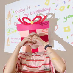 Creative Felt Birthday Hat Korea Funny Photo Props Headband Baby Birthday Party Hats Kawaii Kids Party Cap Photobooth Props