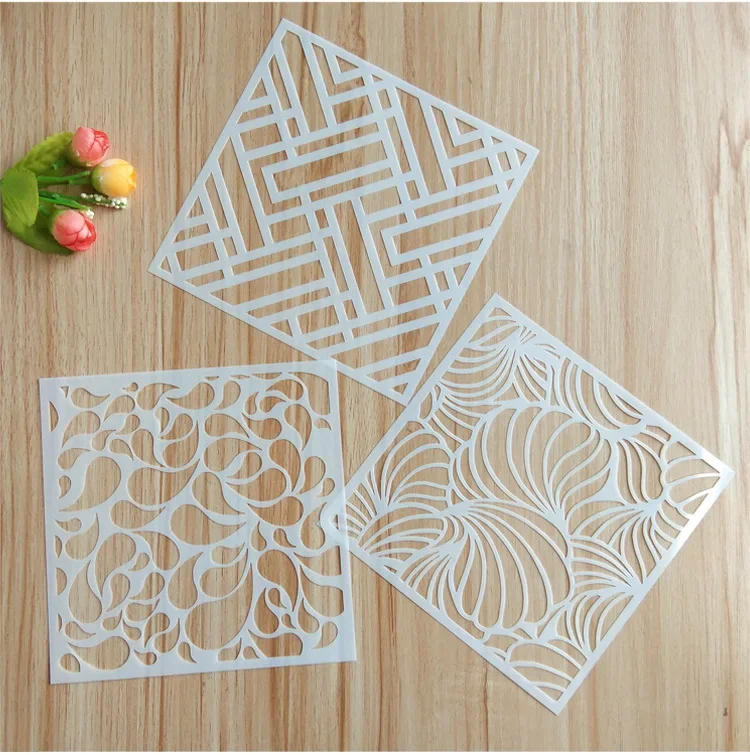 Description Picture 6 of itemDecorative Pattern Mandala Stencils Pretty Hollow Spray Painting Templates Durable Washable DIY Window Wall Decor Drawing Tool