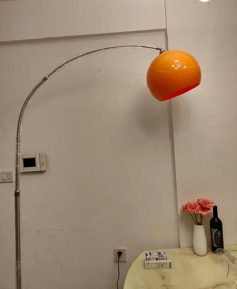 Description Picture 2 of itemNordic Creative Led Floor Lamp Living Room Bedroom Stainless Steel Floor Lamp Simple Personality Curved Floor Lamp