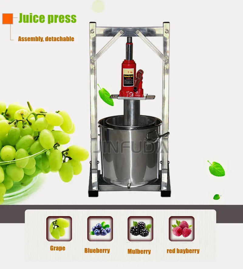 Description Picture 5 of item36L Factory Direct Sale Cheap Small Home Use Grape Press Wine Juice Machine/manual Hydraulic Jack Honey Press