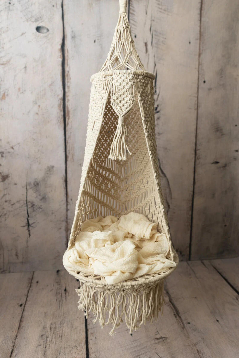 Description Picture 4 of itemNewborn Hammock Children's Photography Props Lace Hanging Hammock Sling Photo Props Newborn Photography Props