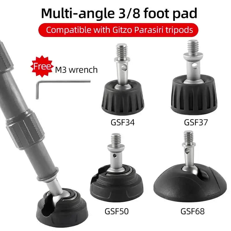 Description Picture 2 of itemGSF34 GSF37 GSF50 GSF68 Rubber Camera Monopod Tripod Foot Pad 3/8 Inch Anti Slip Release Foot Pad For Tripod Monopod Leg