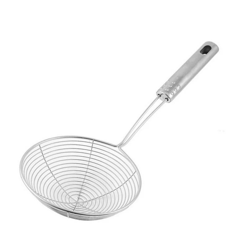 Description Picture 4 of itemStainless Steel Frying Strainer French Fries Frying Spoon Wire Mesh Skimmer Strainer Colander Fryer Scoop Sieve Kitchen Supplies