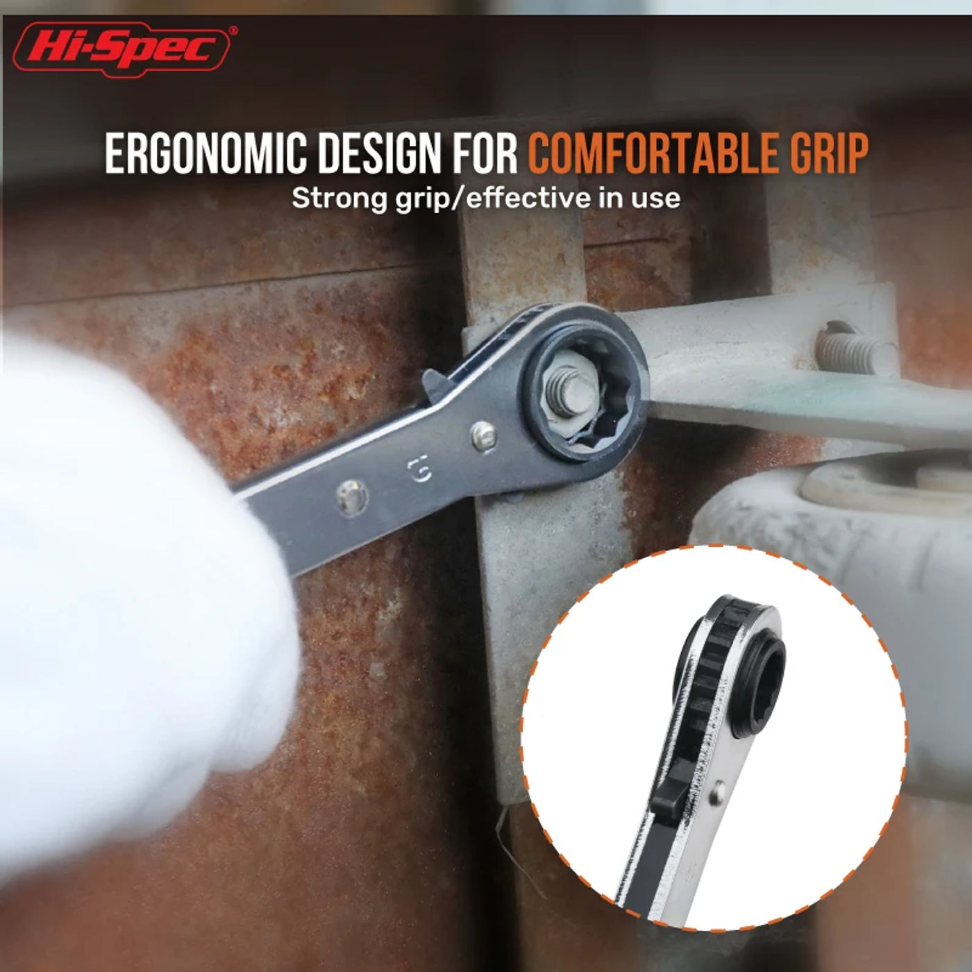 Description Picture 6 of itemMini  4-in-1 Wrench Double Ended Quick Socket Ratchet Wrench Mini Batch Head Handle  4 Head Sizes Wrench Hand Tool  Kits