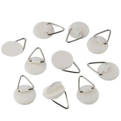 10 Pcs Sticky Plastic Vertical Invisible Plate Holders Picture Hangers Photo Frame Hangers Plate Hanger