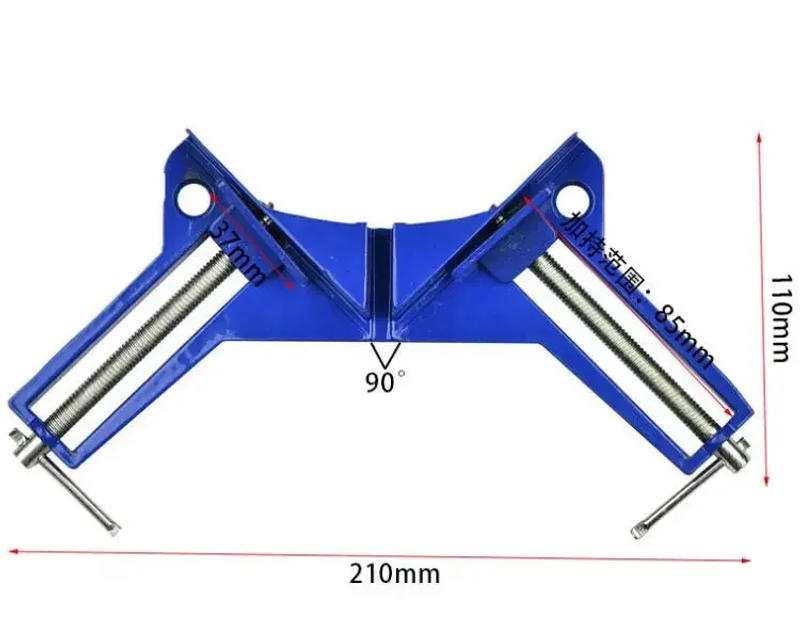 Description Picture 3 of item1pc 90 Degree Right Angle Clamps toggle clamp for woodworking Picture Frame Glass Fixture carpenter Hand Tool