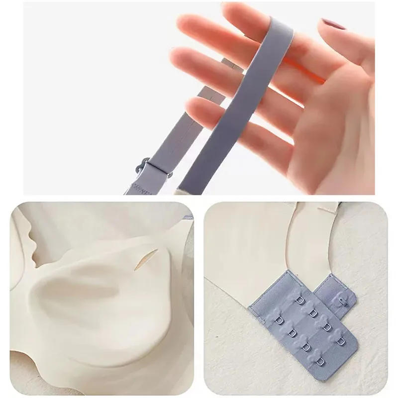 Description Picture 6 of itemSeamless Top Women Comfortable Sports Bra No Steel Ring Pure Desire Upper Support Sling Adjustable Beauty Back Bra Thin Section