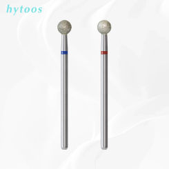 HYTOOS 5mm Ball Cuticle Clean Nail Drill Bit Russian Diamond Nail Bits Safety Under Nails Cleaner Tools for Cuticle Dead Skin