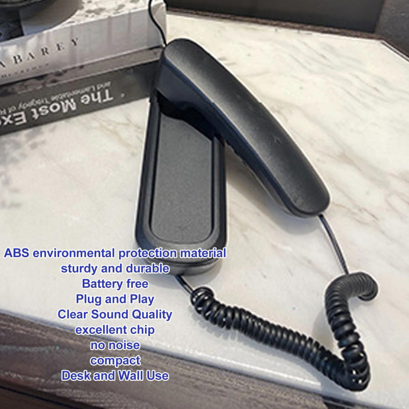 Description Picture 3 of itemWall Telephone Old Style Retro Mute Redial Landline Corded Telephone for Home Hotel School Office