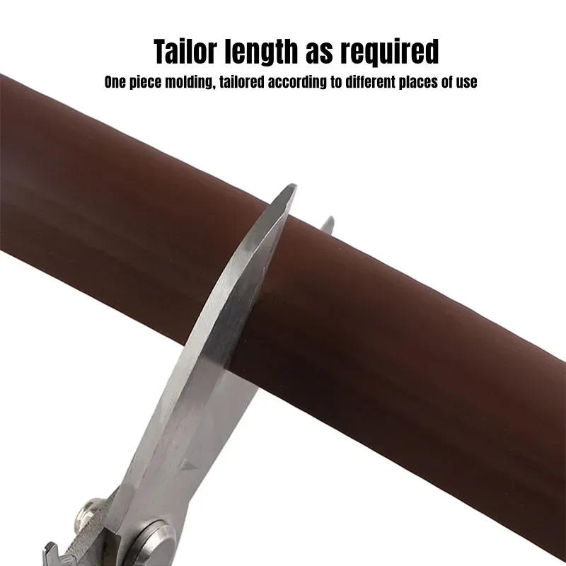 Description Picture 5 of item1M Floor Transition Strip Self-Adhesive Waterproof PVC Sealing Universal Carpet To Tile Floor Doorway Threshold Strip