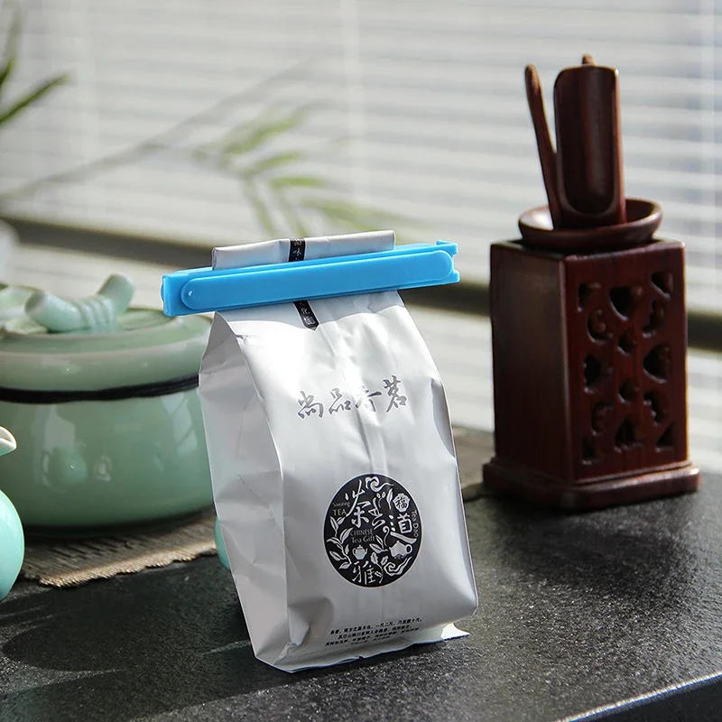 Description Picture 3 of item1-10PCS Bag Clips Portable Kitchen Storage Food Snack Seal Sealing  Sealer Clamp Plastic Tool Kitchen Accessories Food Bag Clips