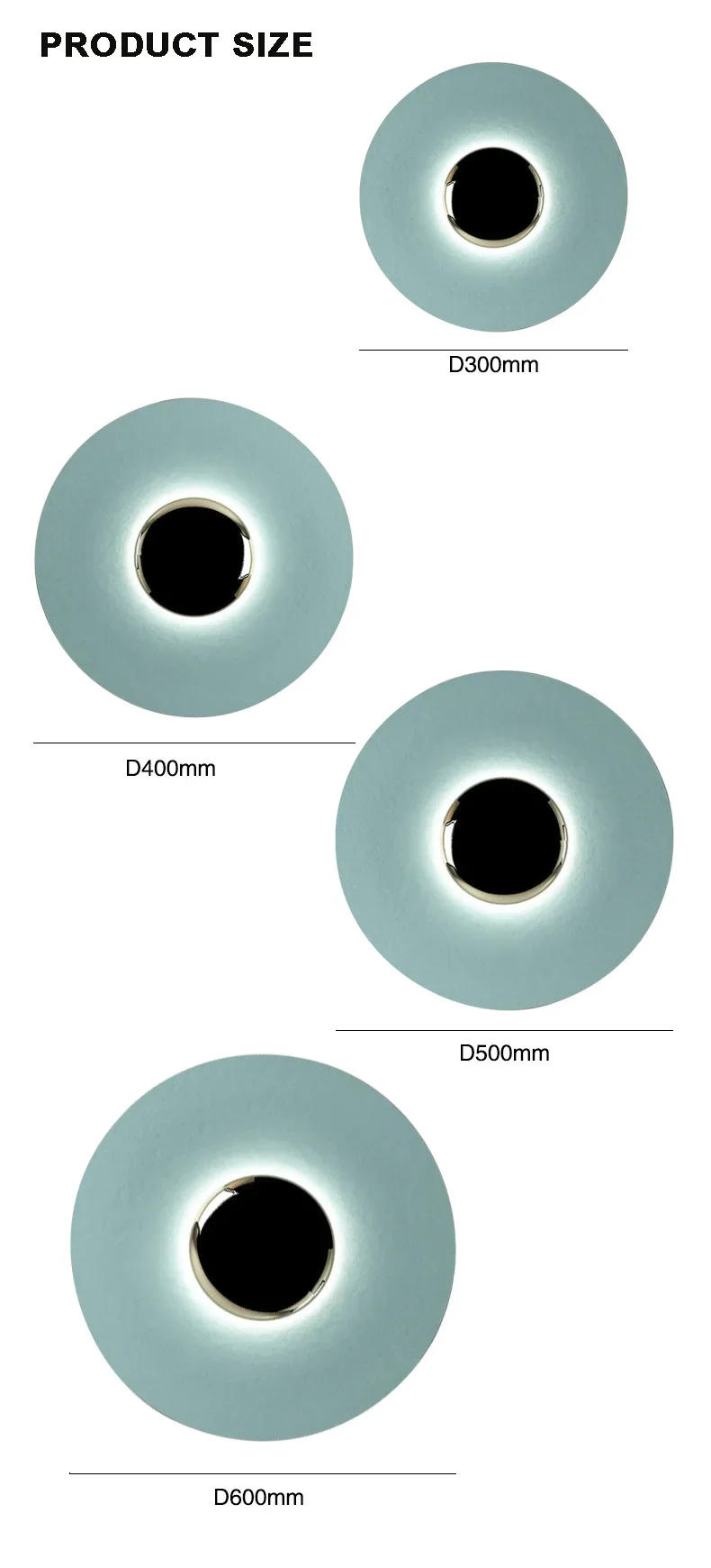 Description Picture 4 of itemIndoor Modern Minimalist Designer LED Lamp Porch Bedroom Bedside Lighting Decoration Round Background Creative UFO Wall Sconces