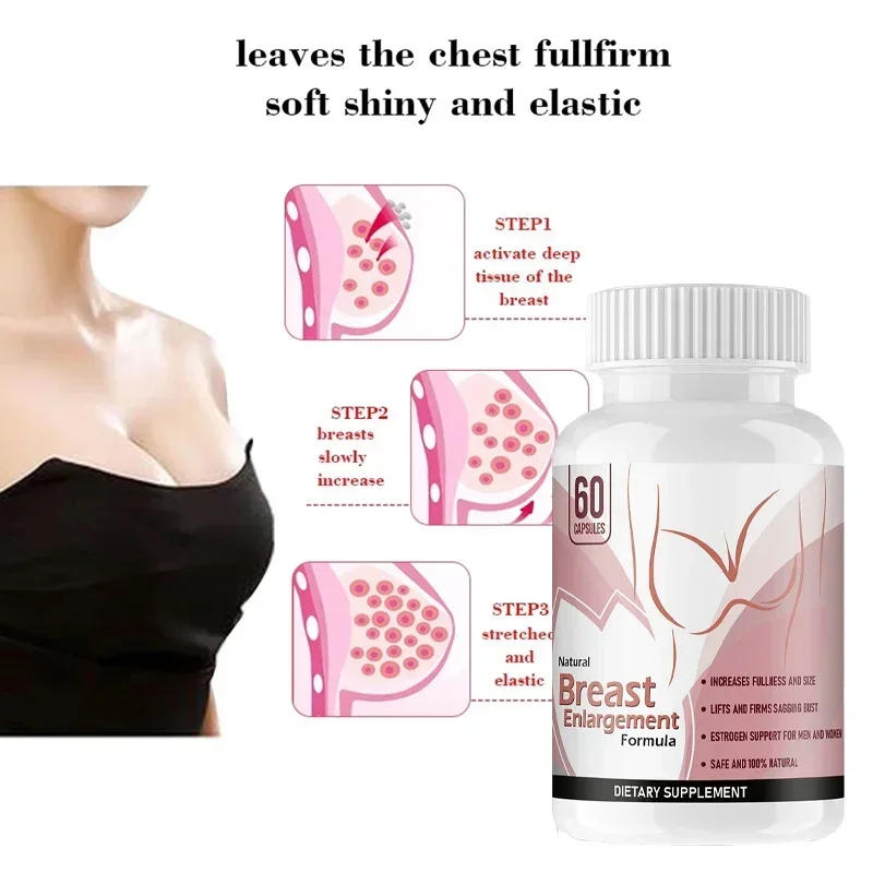 Description Picture 4 of itemNatural Organic Enlarged Female Breast Size Capsules Plants Pueraria Mirifica Papaya Extract Enhancement Women Hormone Estrogen