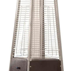 HLDSO1-WGTHG Pyramid Glass Tube Propane Patio Heater w/Wheels 40,000 BTU Hammered Bronze Butane Heat output: 40,000BTU